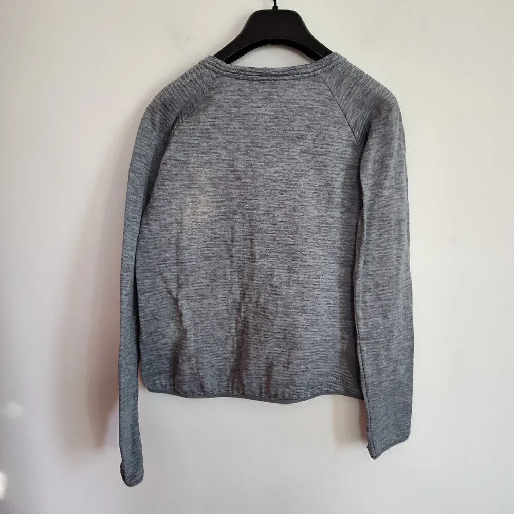 Ladies SZ M Nike Grey Dri-Fit Long-Sleeve T-Shirt
